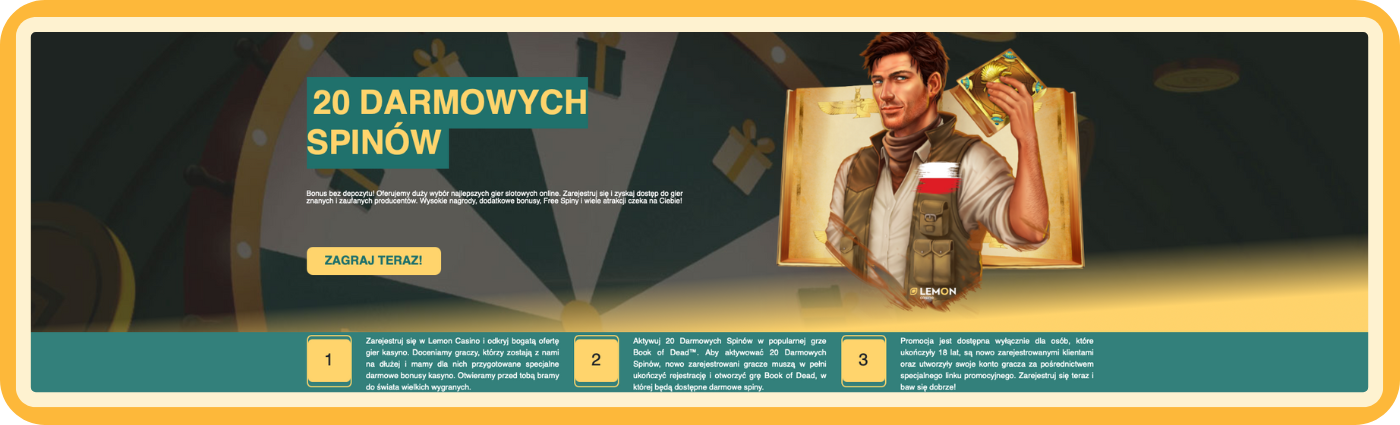 Lemon Casino – bonus bez depozytu Bonus bez depozytu w Lemon Casino – przejrzyste i bezpieczne instrukcje, które pomagają graczom odpowiedzialnie odebrać ofertę bez ryzyka i z pełną kontrolą.