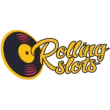 Logo Rolling Slots Casino – oficjalny znak marki kasyna online.