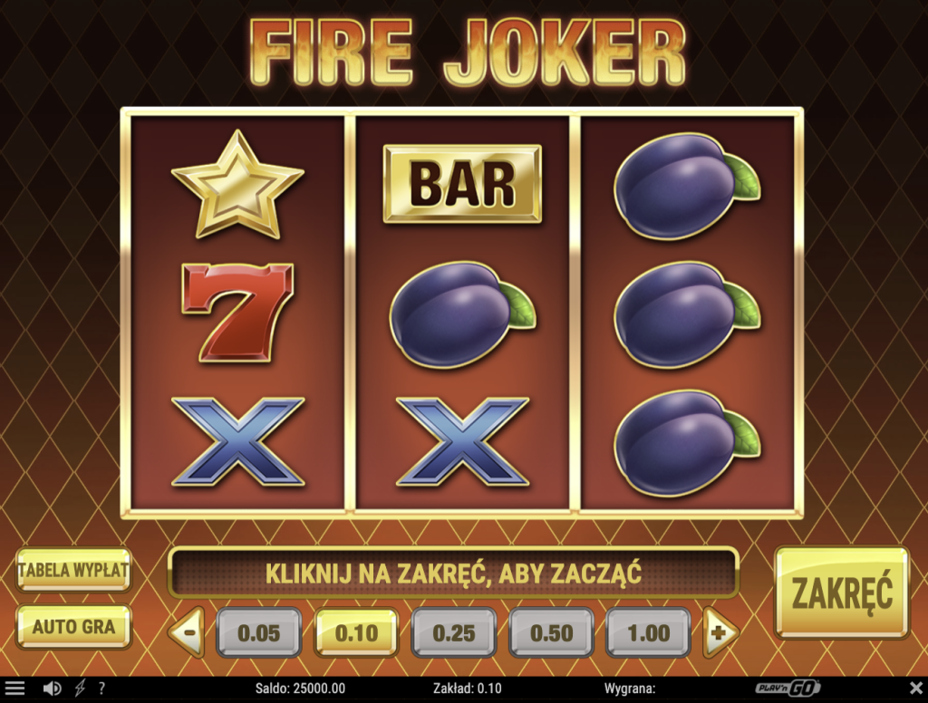 Darmowa gra bonusowa w kasynie VinciSpin na Fire Joker od Play'n GO (www.kasynonajlepsze.com)