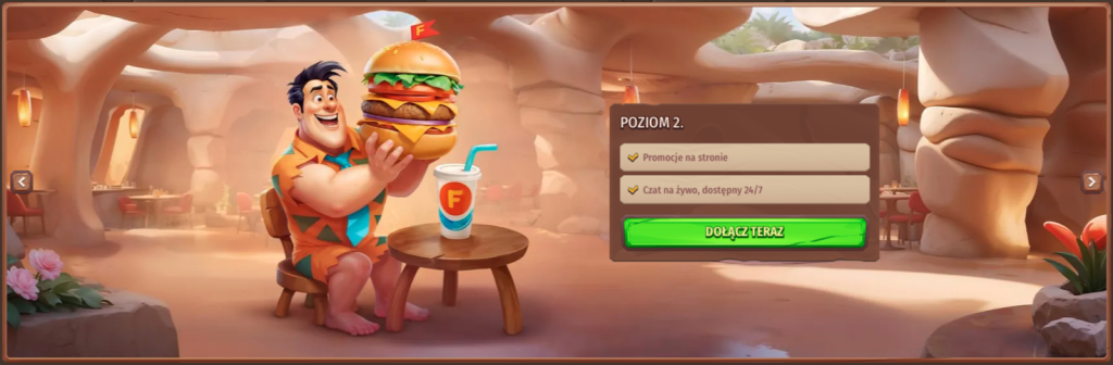 Poziom 2, program VIP w kasynie Stonevegas