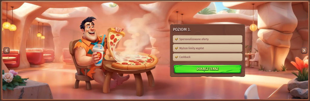 Poziom 3, program VIP w kasynie Stonevegas