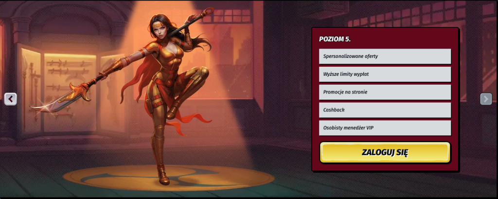 Poziom 5, program VIP w kasynie Allyspin