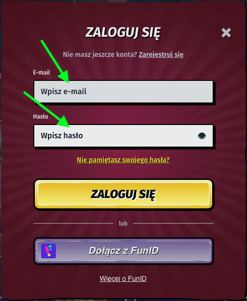 Wpisz swój adres e-mail i hasło, aby zalogować się do Allyspin Casino