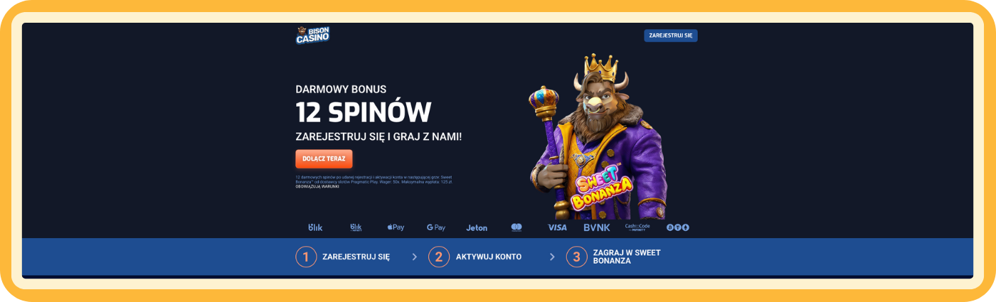 Bonus bez depozytu w Bison Casino – przejrzysta i bezpieczna oferta dla graczy, którzy chcą korzystać z promocji w sposób odpowiedzialny i z pełną kontrolą nad ryzykiem.