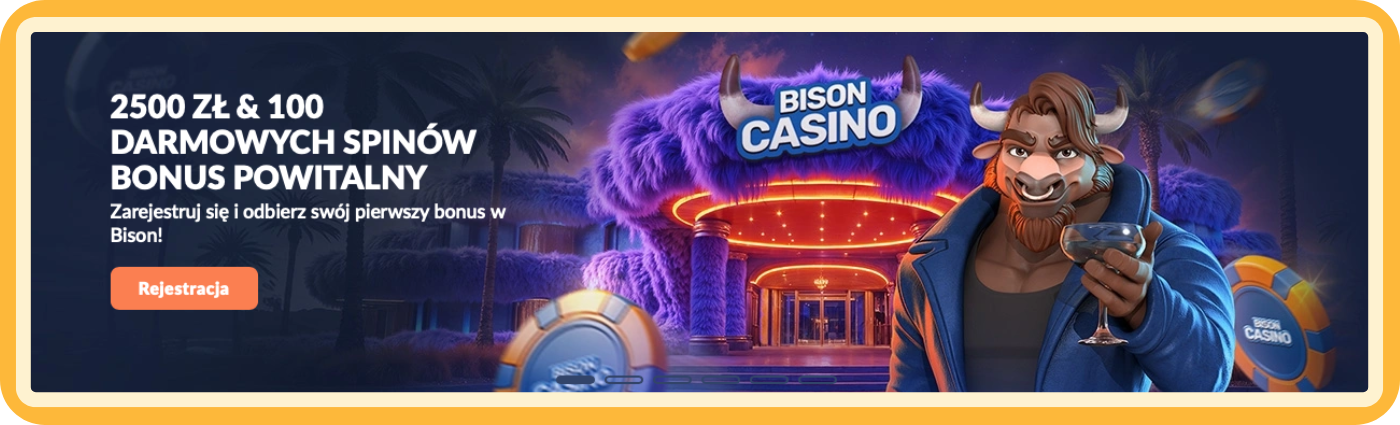 Bonus powitalny w Bison Casino – przejrzysta i bezpieczna oferta dla nowych graczy, przygotowana z myślą o odpowiedzialnej i świadomej rozgrywce.