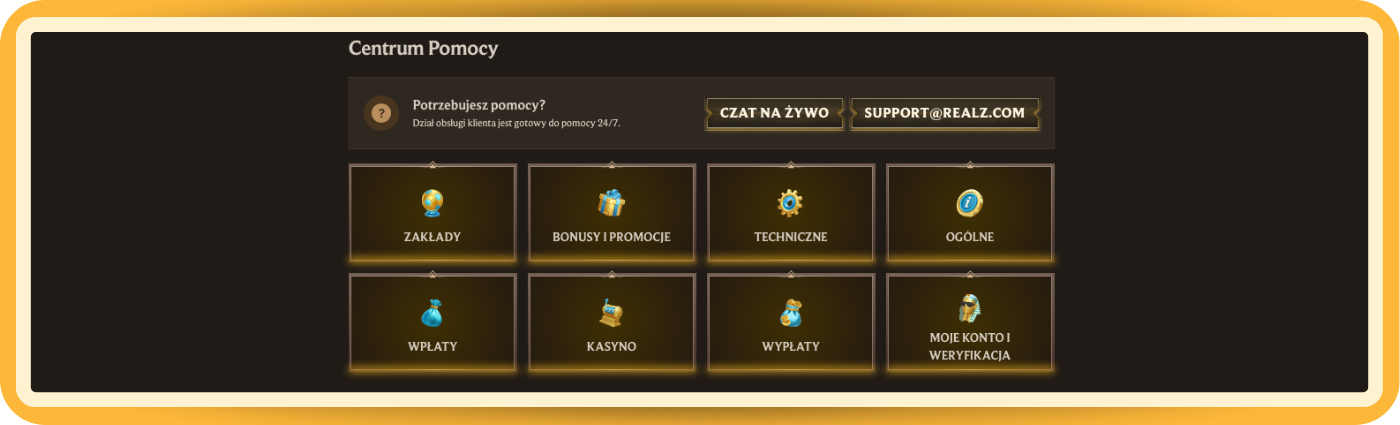 Obsługa klienta w Realz Casino – rzetelne informacje o dostępnych kanałach kontaktu oraz czasie odpowiedzi, przedstawione w przejrzysty i odpowiedzialny sposób, aby wspierać świadome decyzje graczy.